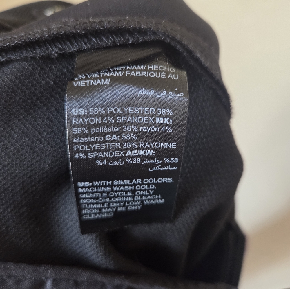 White House Black Market Black Straight-Leg Trousers - Picture 10 of 11